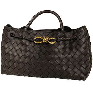 Bottega Veneta Small East Andiamo 2WAY Leather Brown